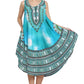 Digital Dashiki Print Sleeveless Umbrella Dress
