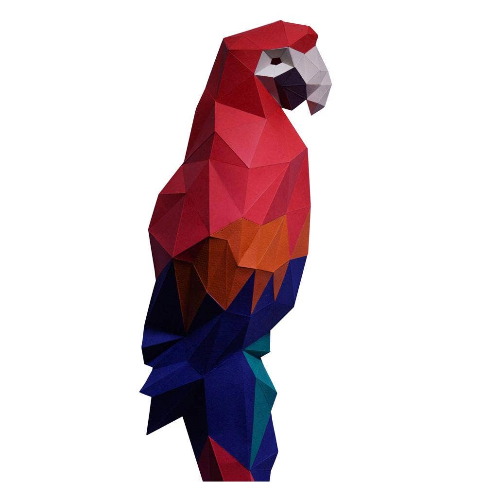 Macaw 3D PaperCraft Origami Wall Art