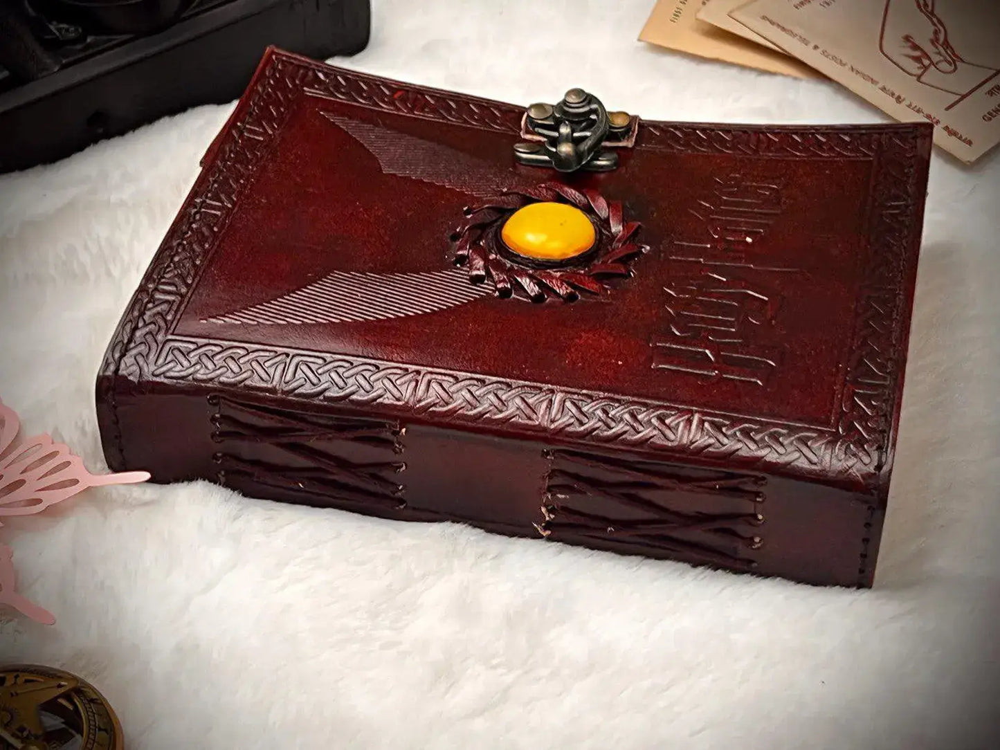 Leather Journal Notebook With Harry Potter Embossed