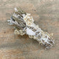 Rosemary & Sage Floral Smudge Wand with Quartz Crystal