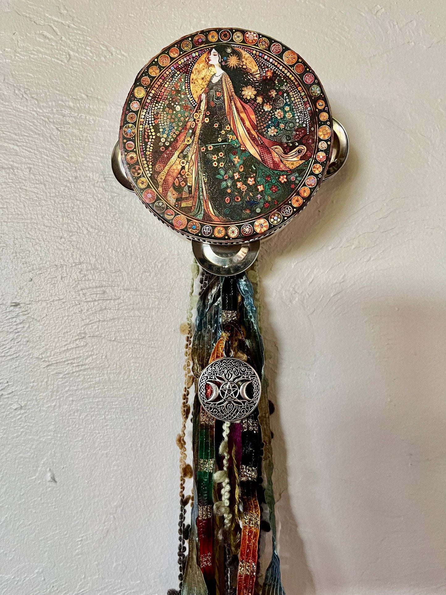 Practical Magic Goddess Tambourine Wall Hanging,