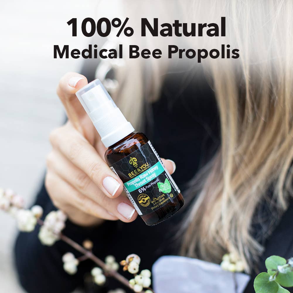 Propolis Raw Honey Throat Spray, 1 fl oz