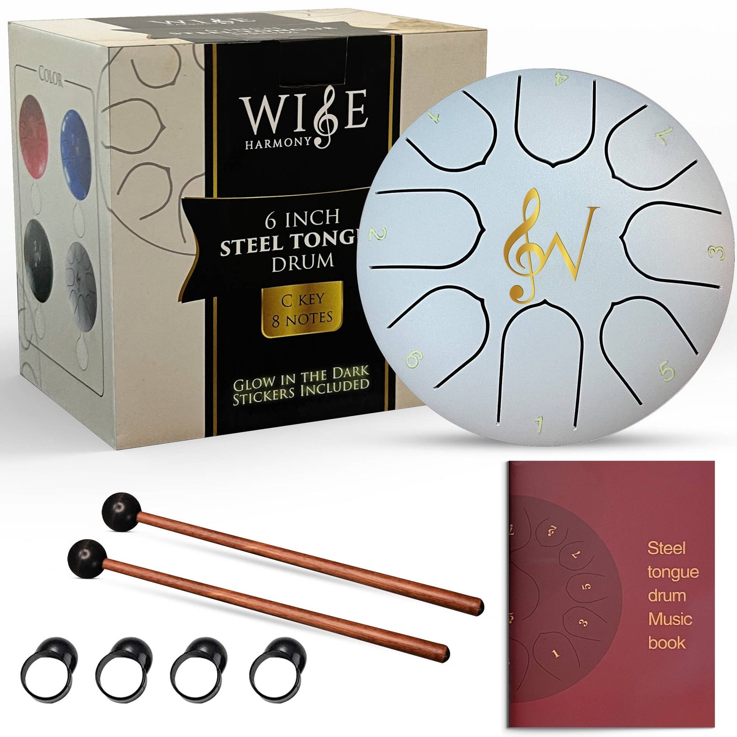 Steel Tongue Rain Drum Gift for Winter 6-inch/8-note