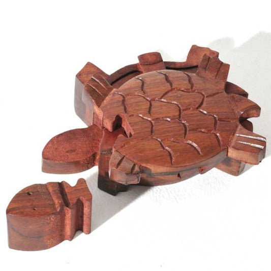 Wood Puzzle Box - Turtle