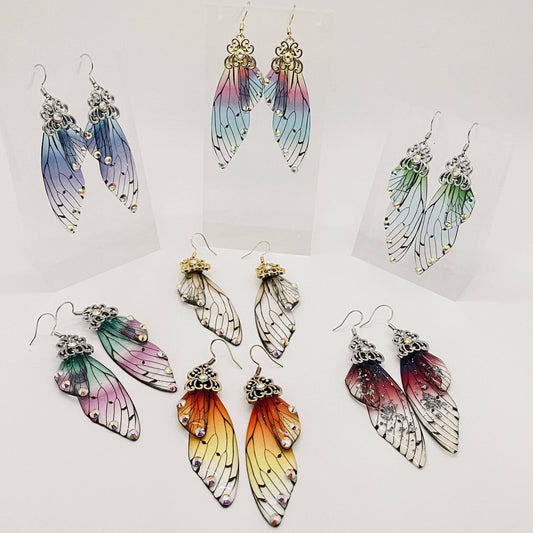 Handmade Fairy Wings Earrings