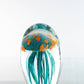 Blue/Orange Glass Jellyfish  4 1/4”