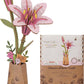 Pink Lily Rosewood DIY Wooden Flower Bouquet 3D