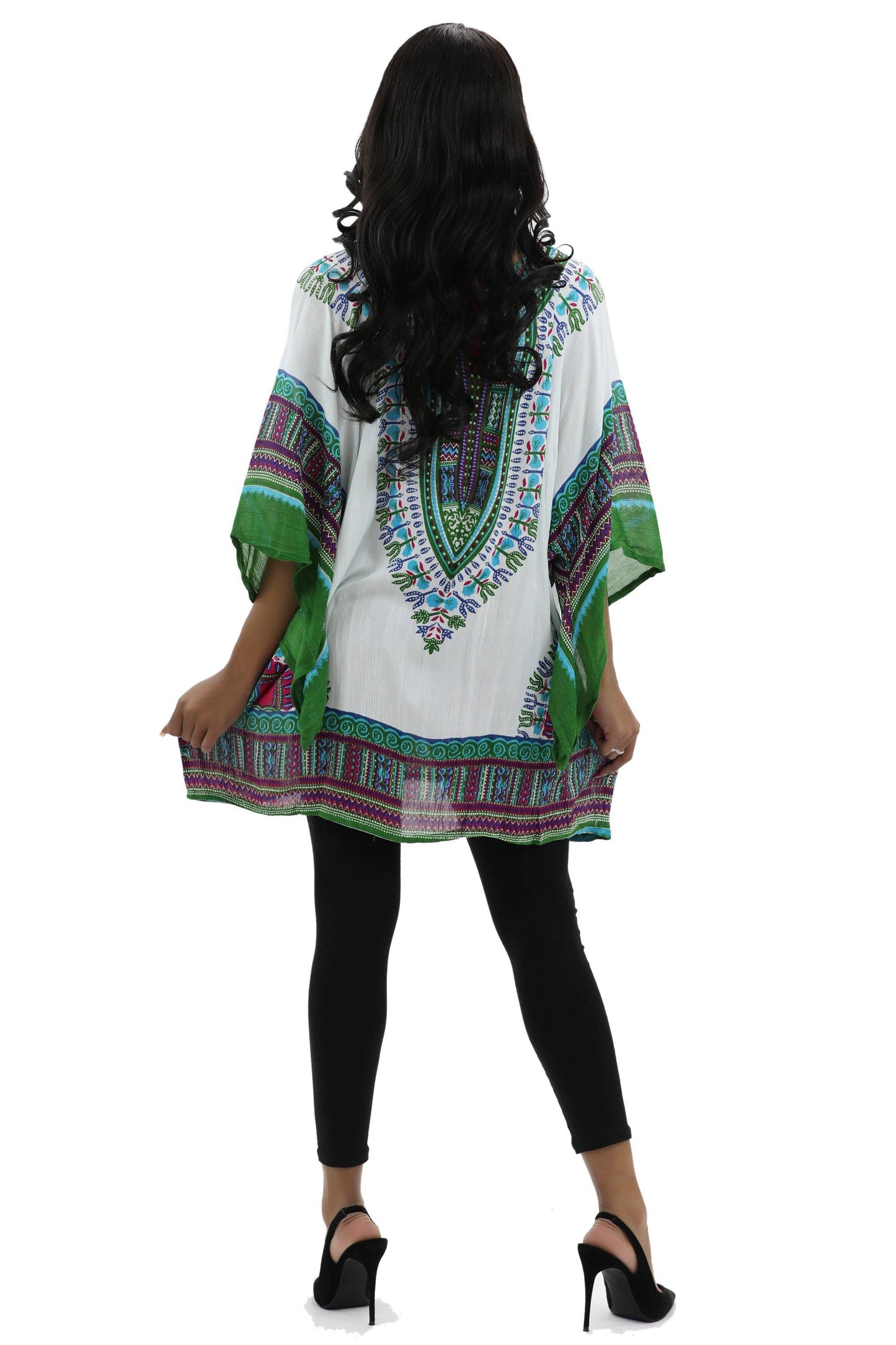 Traditional Dashiki Print Cover Up