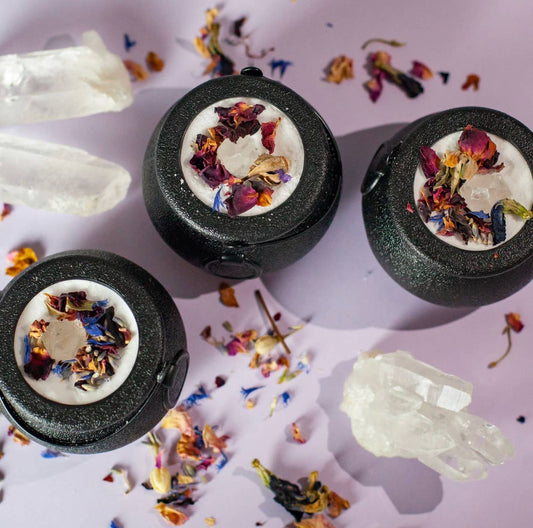 Magic Spell Witch Cauldron Quartz Crystal Bath Bomb