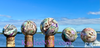 5-7 Pcs Aura Sphalerite Sphere Crystal Ball healing energy 