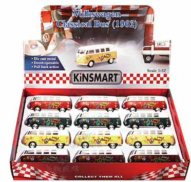 1962 Volkswagen Classic Hippie Bus with Decals