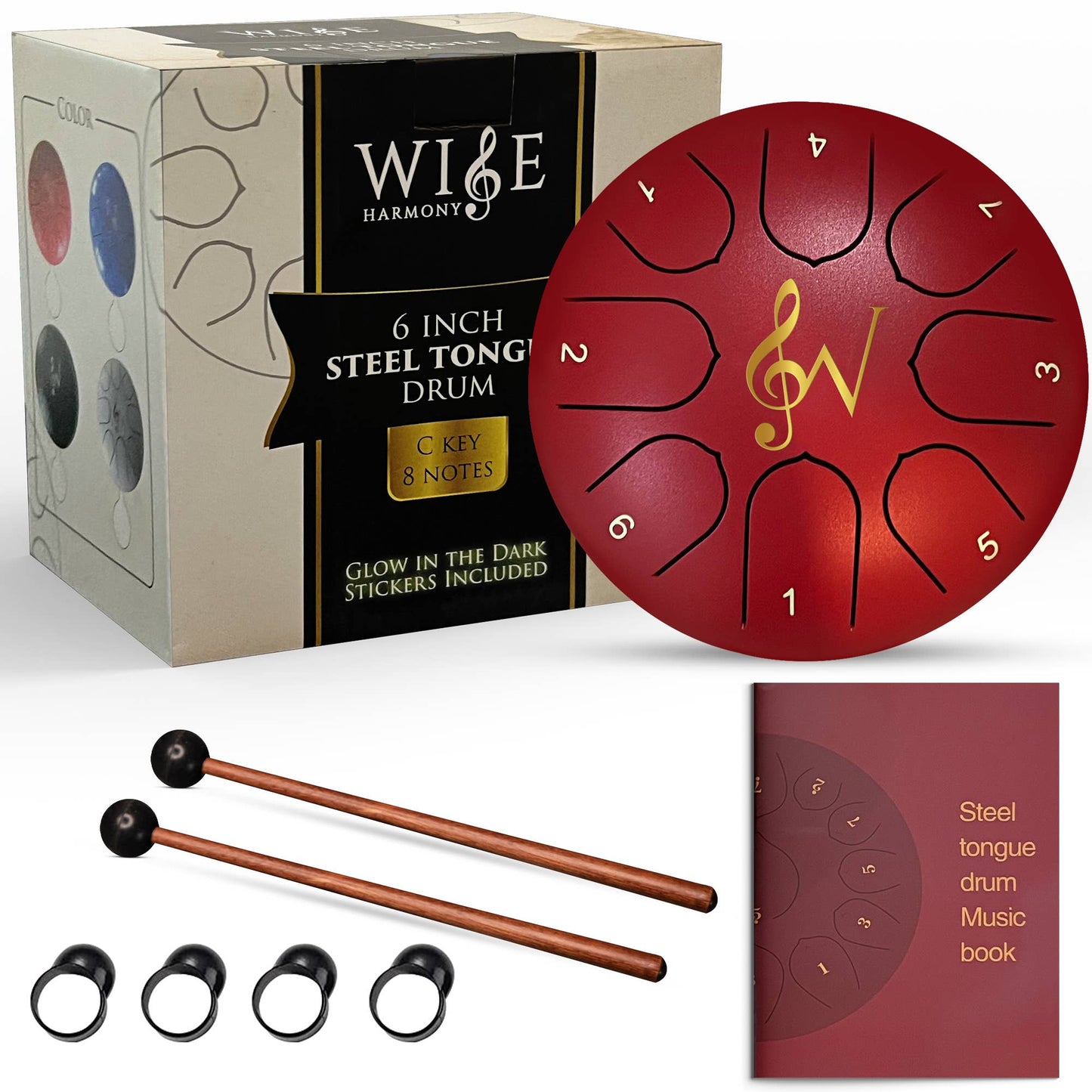 Steel Tongue Rain Drum Gift for Winter 6-inch/8-note