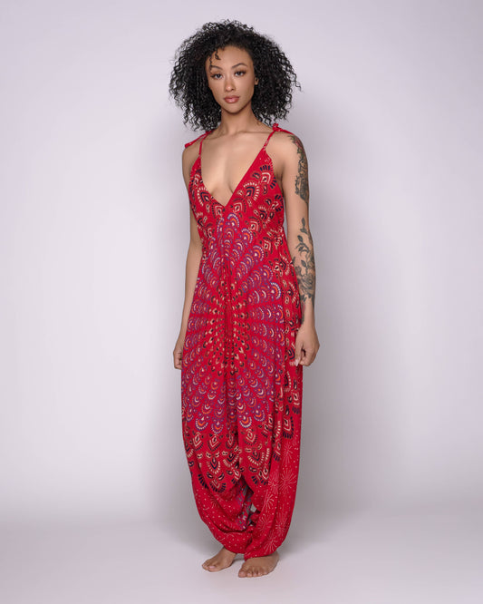 BoHo  Red Romper