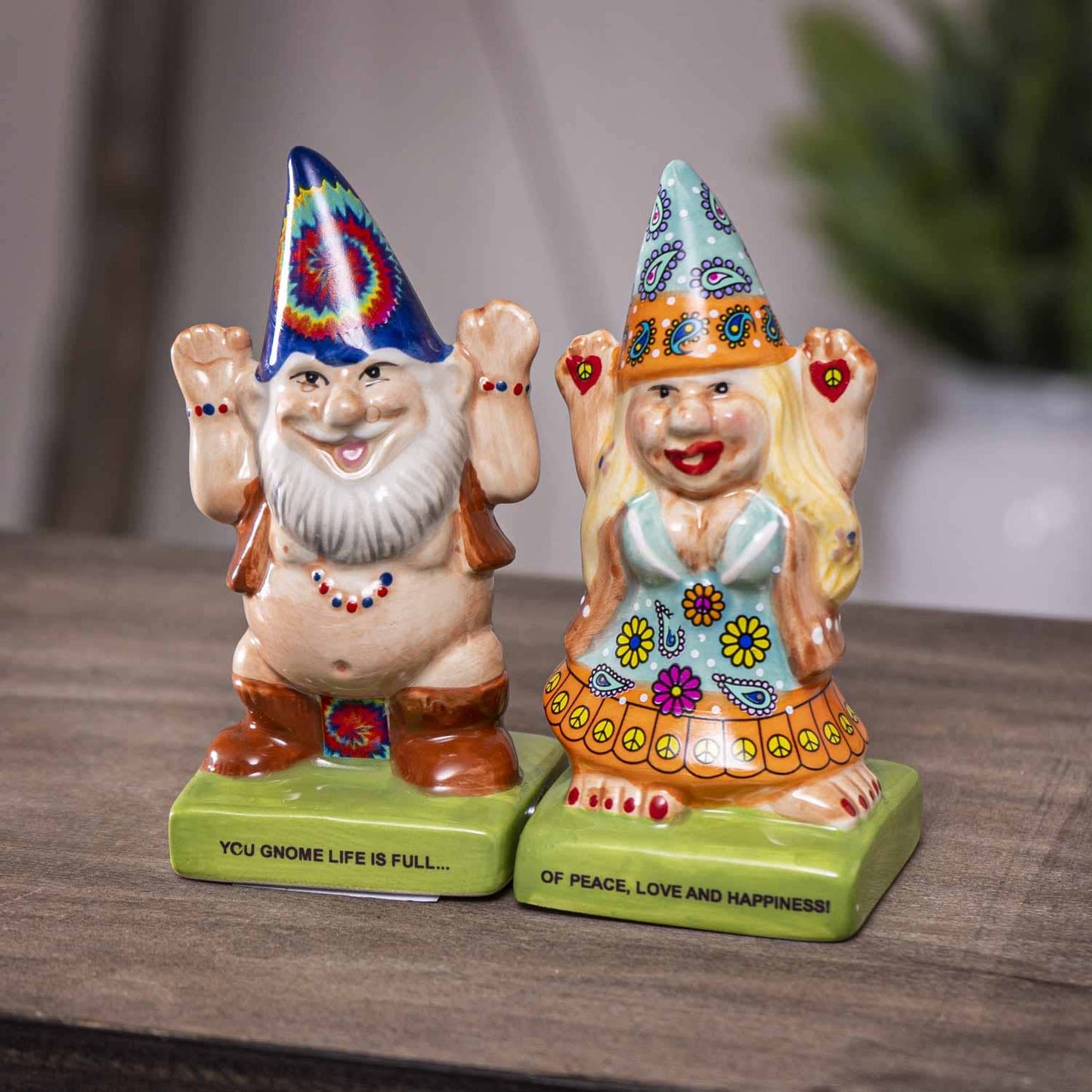 15269 Hippie Gnomes Salt and Pepper Shaker C/48