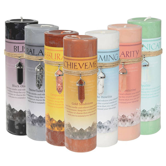 Crystal Energy Pendant Candle