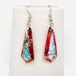 Colored Emperor Stone Geometric Agate Chakra Earrings Copper Nickel Free Lead Free Stylish Dainty Jewelry Gift For Her