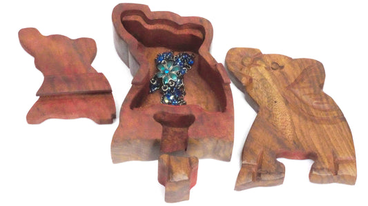 Wood Puzzle Box - Elephant