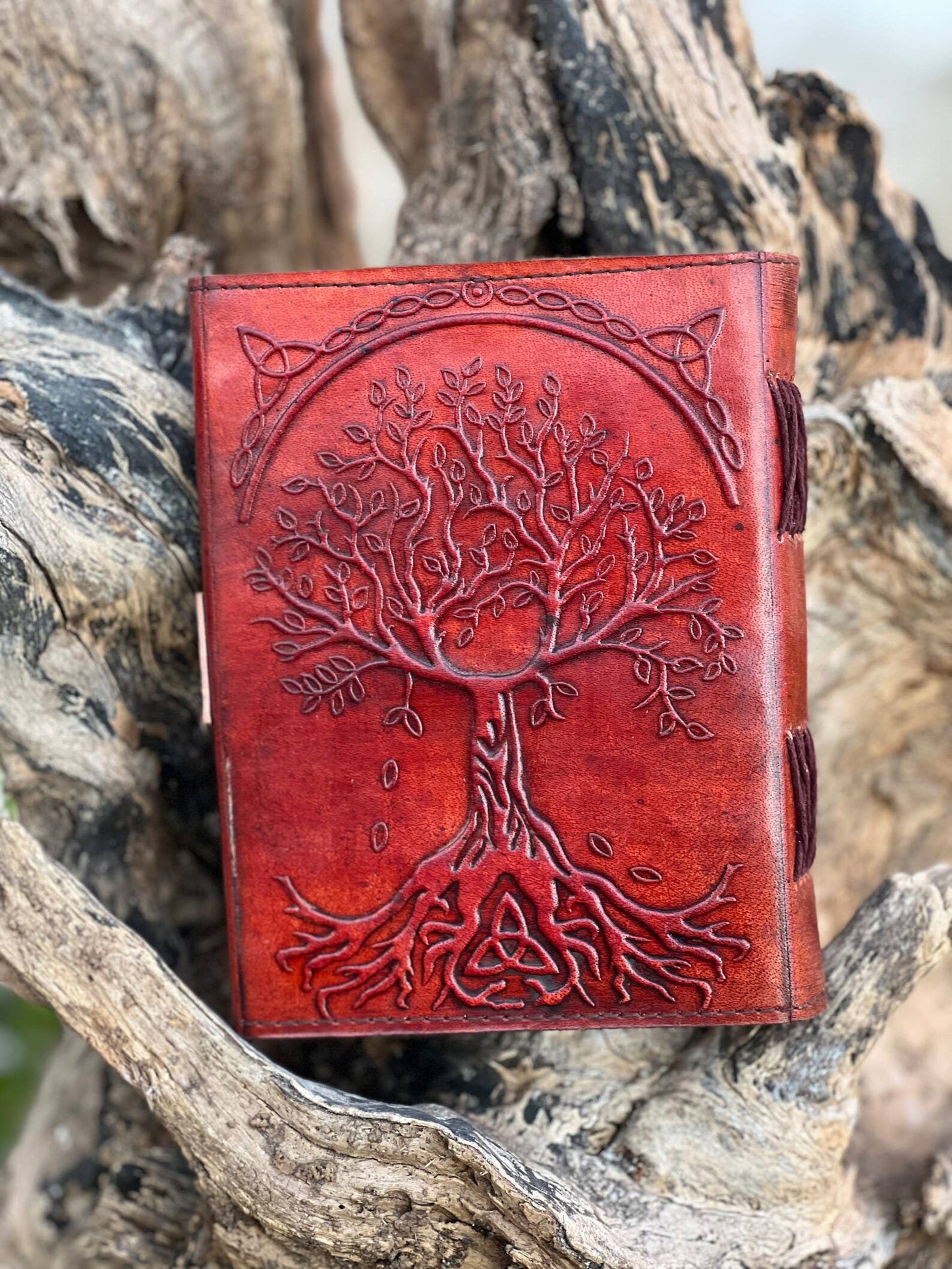 Leather Journal Notebook Tree Embossed Life Of Tree