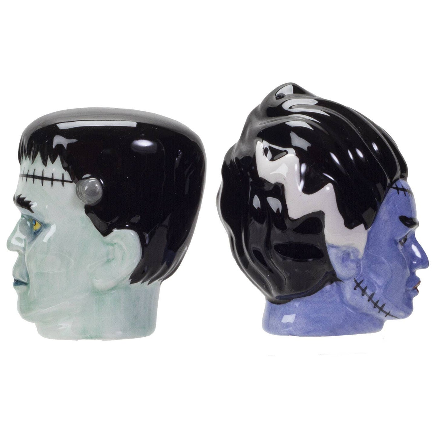 14162 Mr. & Mrs. Frankenstein Salt and Pepper Shakers Set
