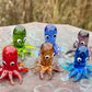 Glass Octopus Sitter Miniature Collectible Figurine