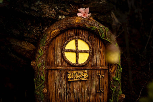 Fairy Door and Windows For Trees – Glow In The Dark Yard Art