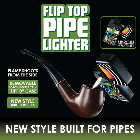 Smokezilla Flip Top Pipe Lighter Assortment- 12/Pack