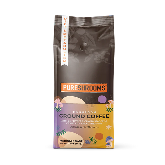 PureShrooms Energize Mushroom Ground Coffee
