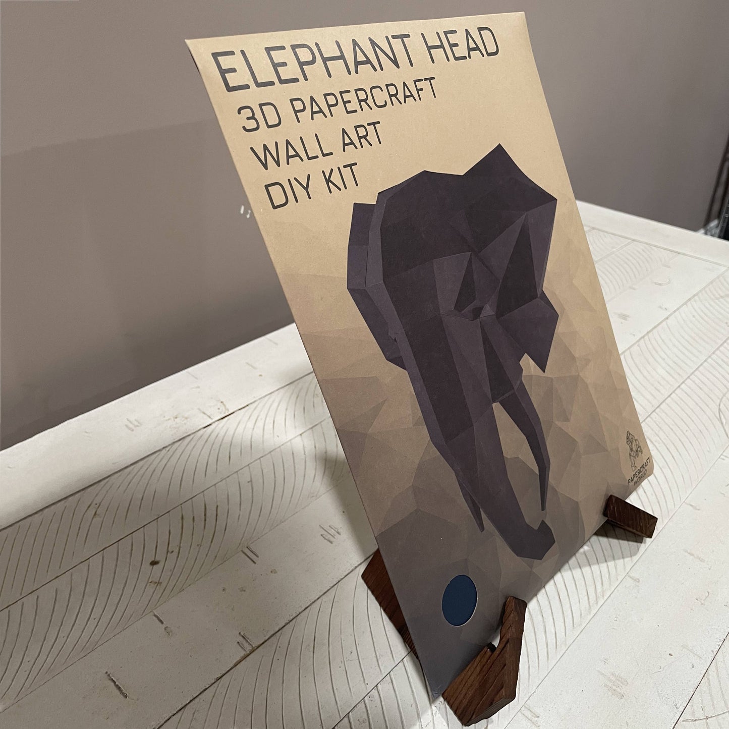 Elephant Head 3D PaperCraft Origami Wall Art