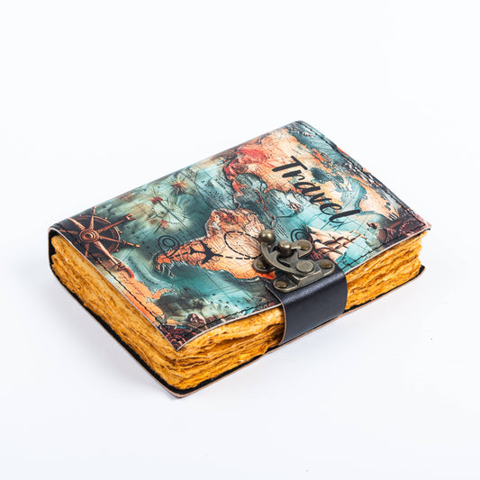 Vintage Leather Travel Journal for Travelers Gift Edition