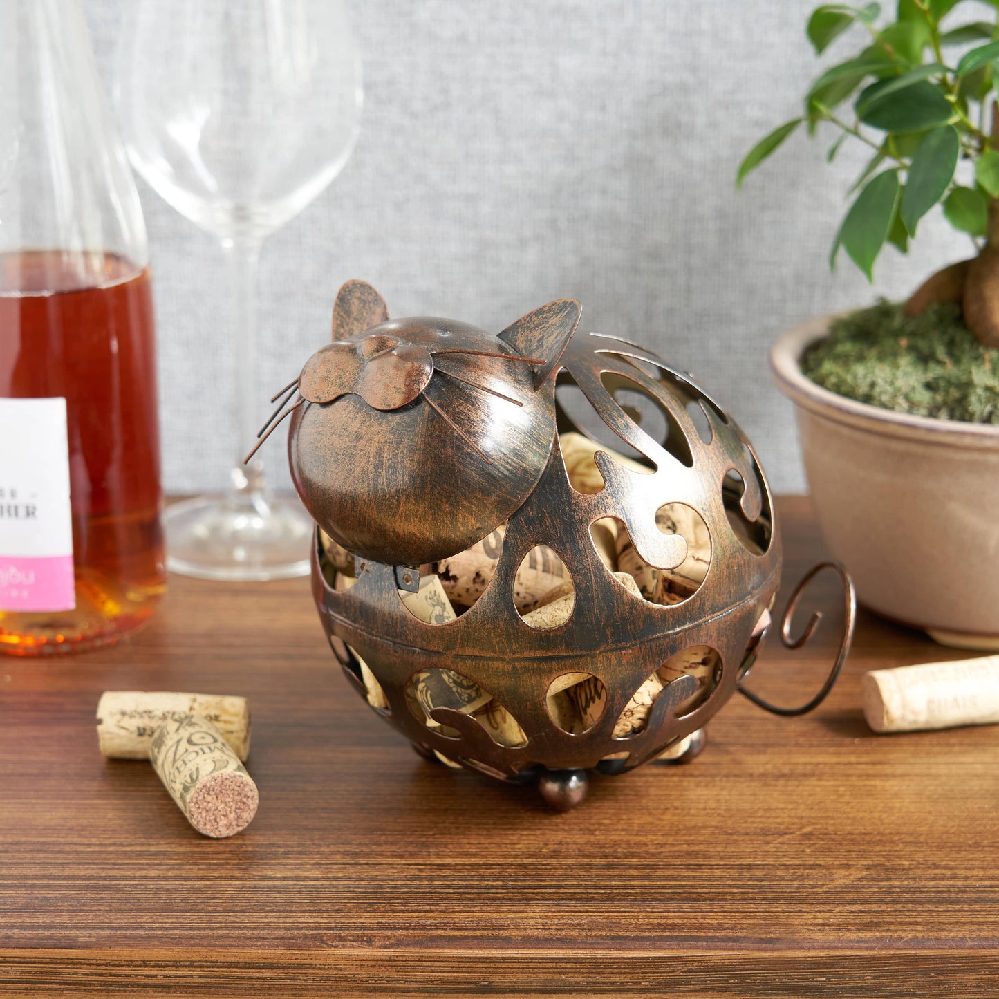 Whiskers™ Cat Cork Holder by True