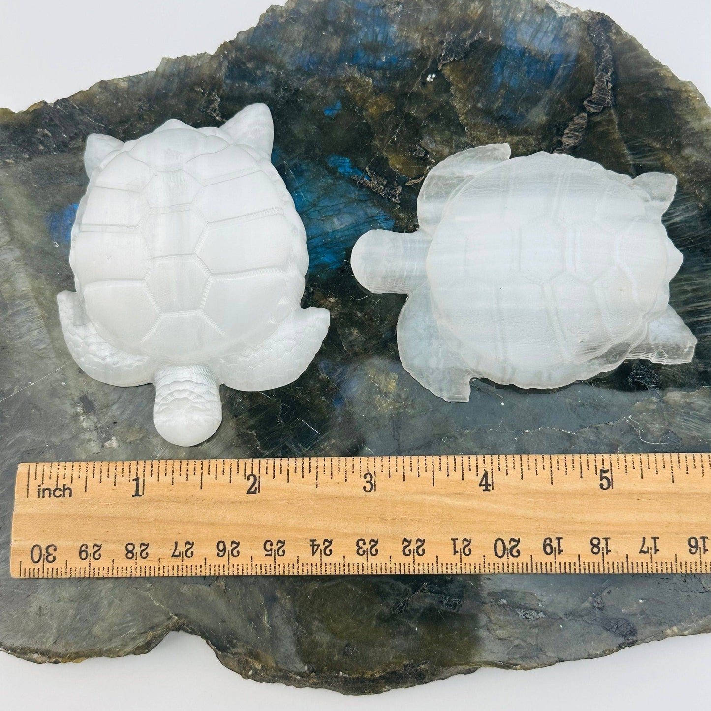 Selenite Crystal Turtle