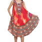 Digital Dashiki Print Sleeveless Umbrella Dress