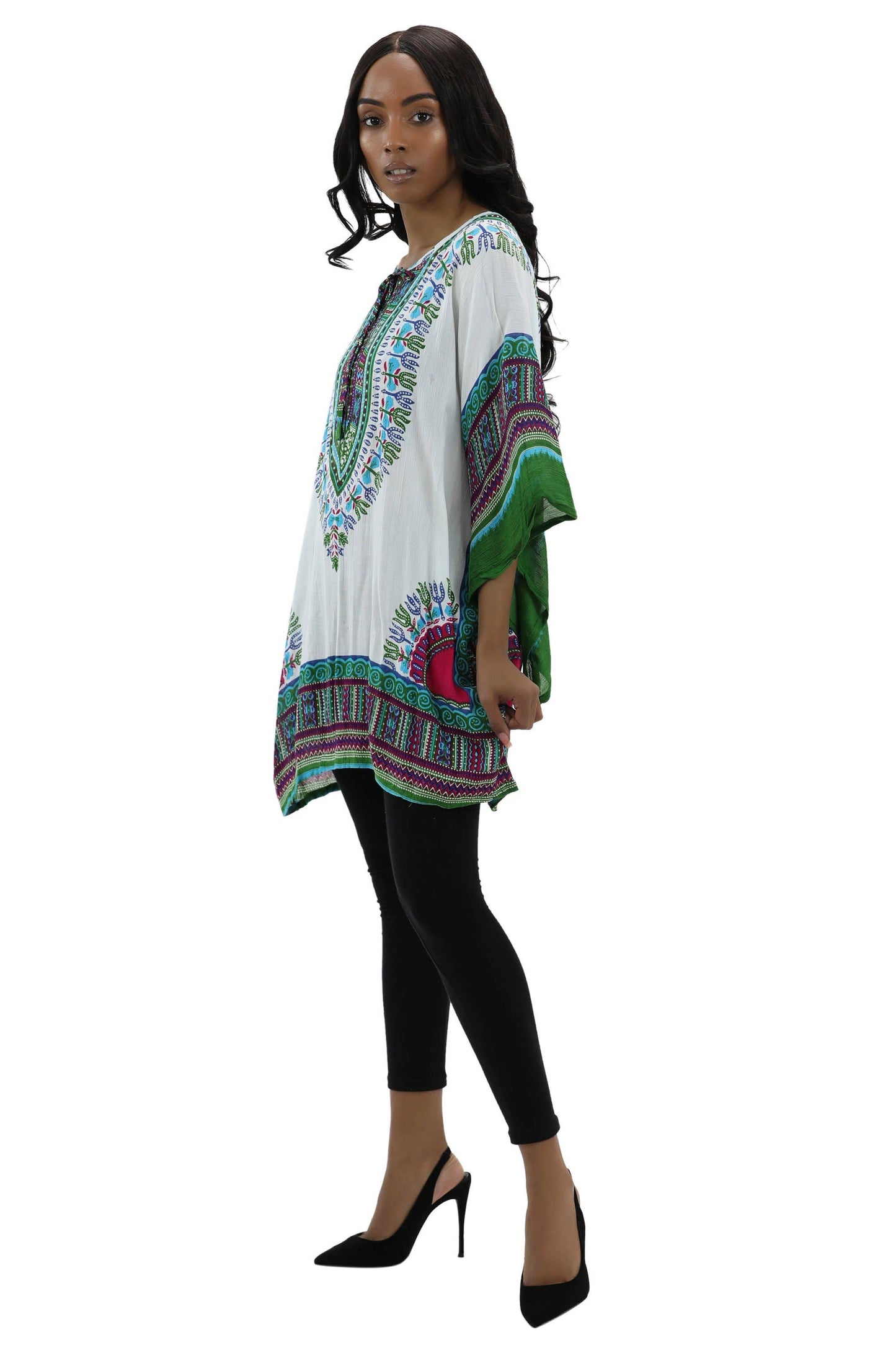 Traditional Dashiki Print Cover Up