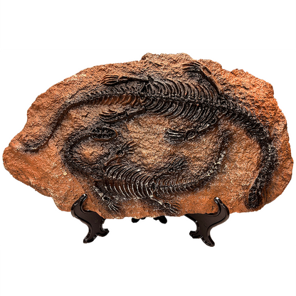 Dinosaur Prehistoric Skeleton Plaque w/ Holder
