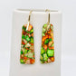 Colored Emperor Stone Geometric Agate Chakra Earrings Copper Nickel Free Lead Free Stylish Dainty Jewelry Gift For Her