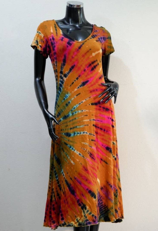 Tie Dye Dress Wholesale - KTP2119