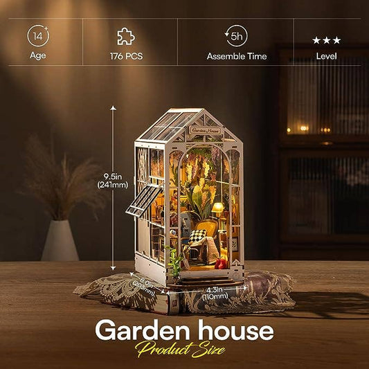 Garden House Rolife Book Nook Kit DIY Miniature