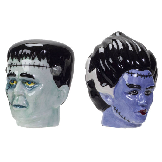 14162 Mr. & Mrs. Frankenstein Salt and Pepper Shakers Set
