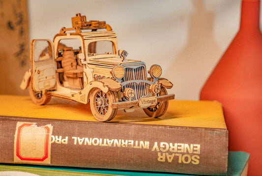 Rolife 3D Wooden Puzzle DIY Vintage Car Model
