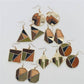 Wood Geometric Earrings