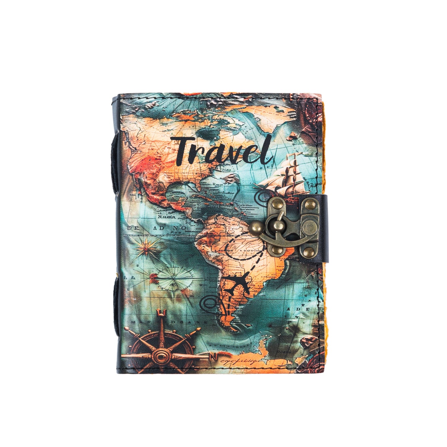 Vintage Leather Travel Journal for Travelers Gift Edition