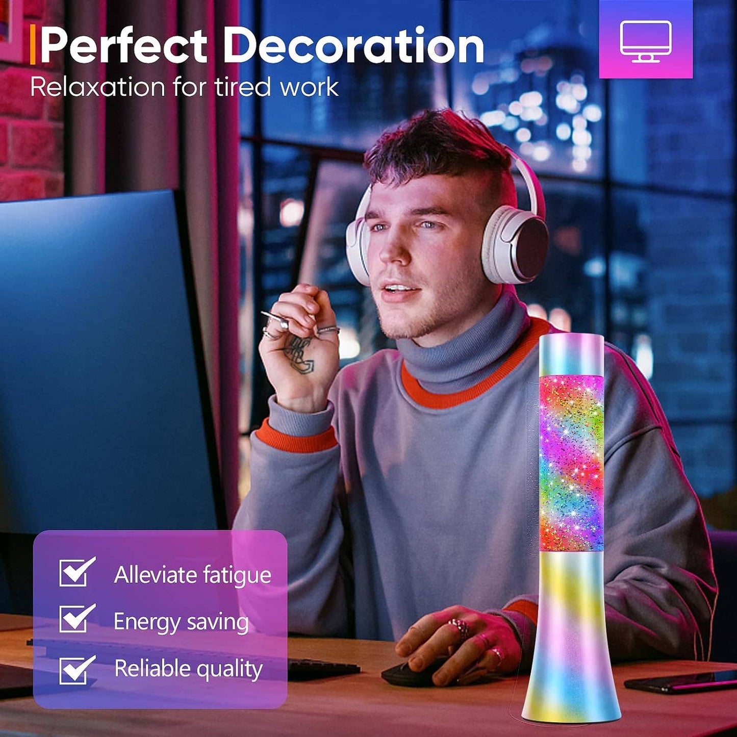 Lava Lamps- Original Retro Mood Lighting- 4907