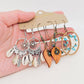 Three Pairs Set Boho Earrings In Different Styles