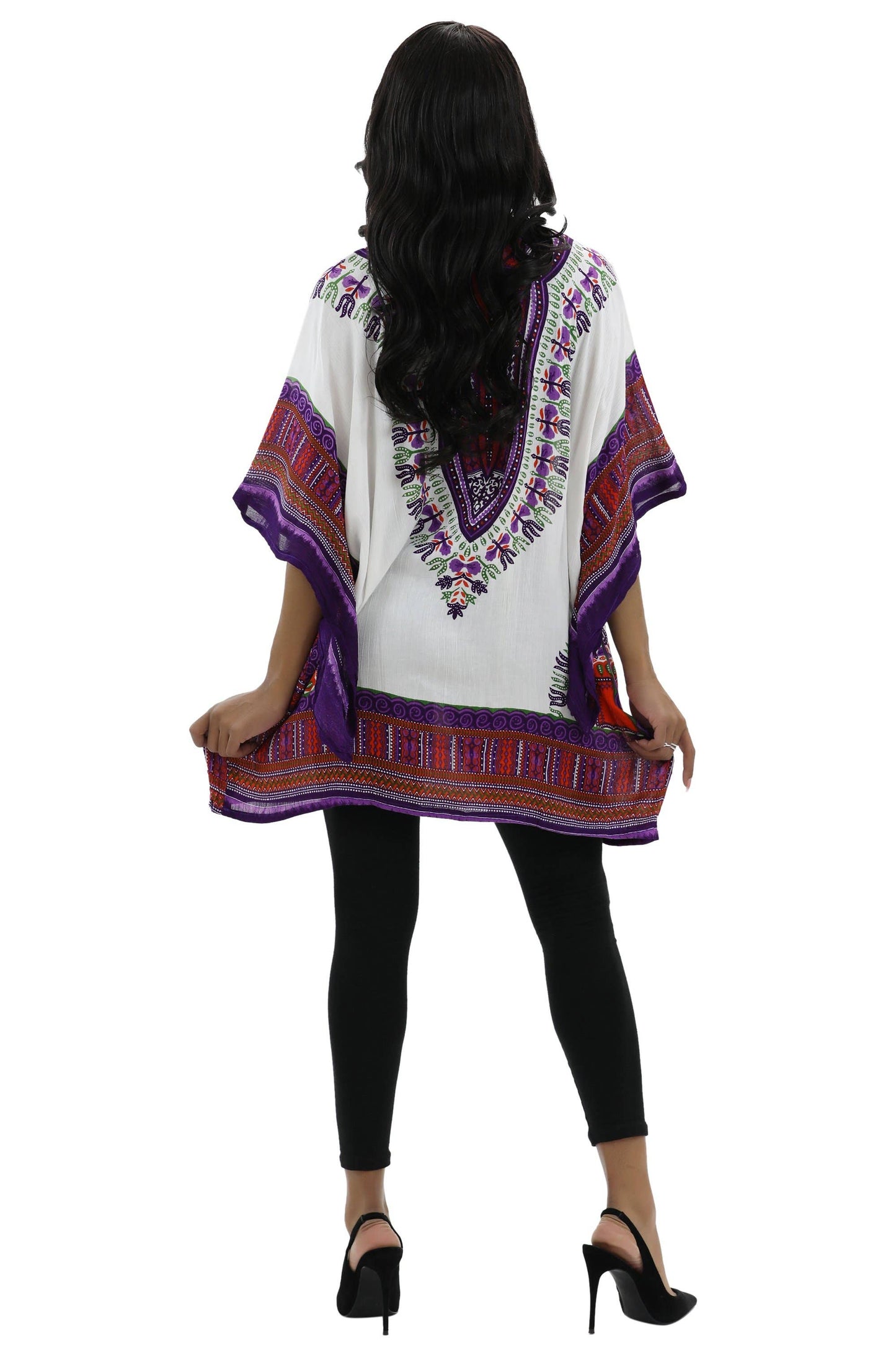 Traditional Dashiki Print Cover Up