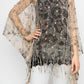MESH WITH SEQUIN PONCHO TOP