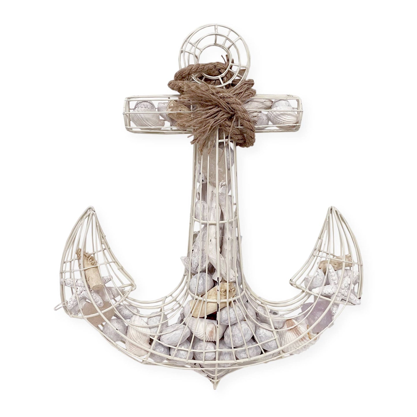 Whitewashed Coastal Scented Potpourri Anchor Wire Decor