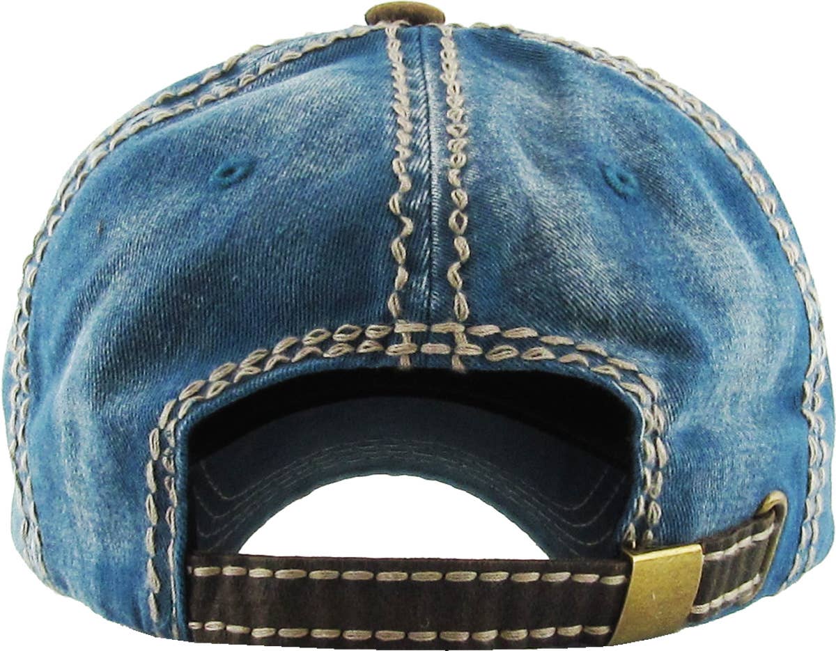 MARIJUANA LEAF VEGETERIAN VINTAGE BALLCAP