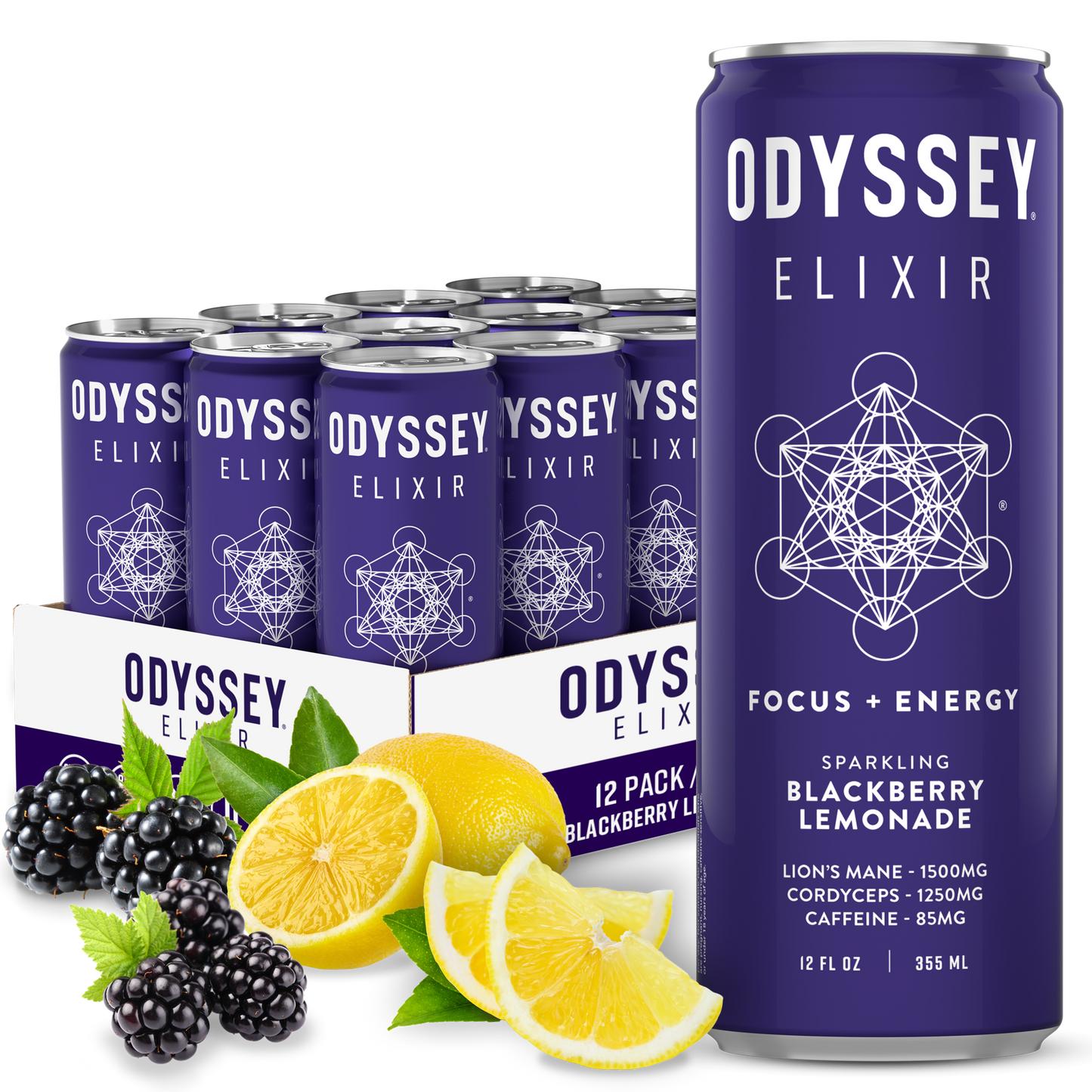 Blackberry Lemonade 85mg Sparkling Mushroom Energy