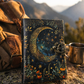 Moon Phase Leather Journal Grimoire Book Of Shadow Vintage Witchcraft Notebook