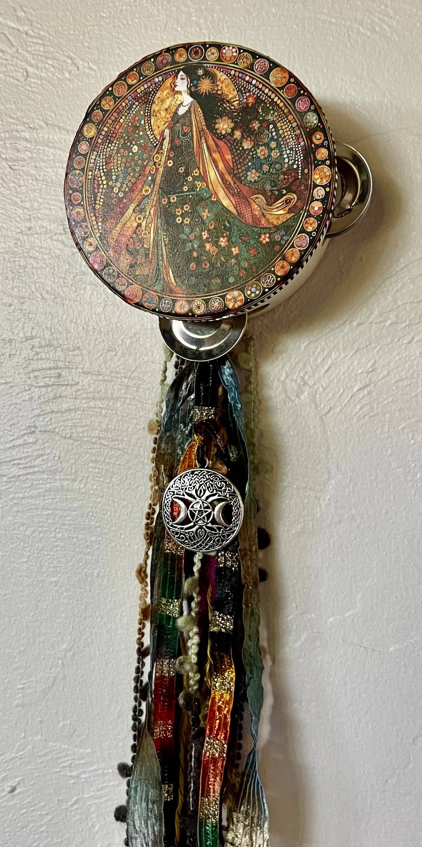 Practical Magic Goddess Tambourine Wall Hanging,